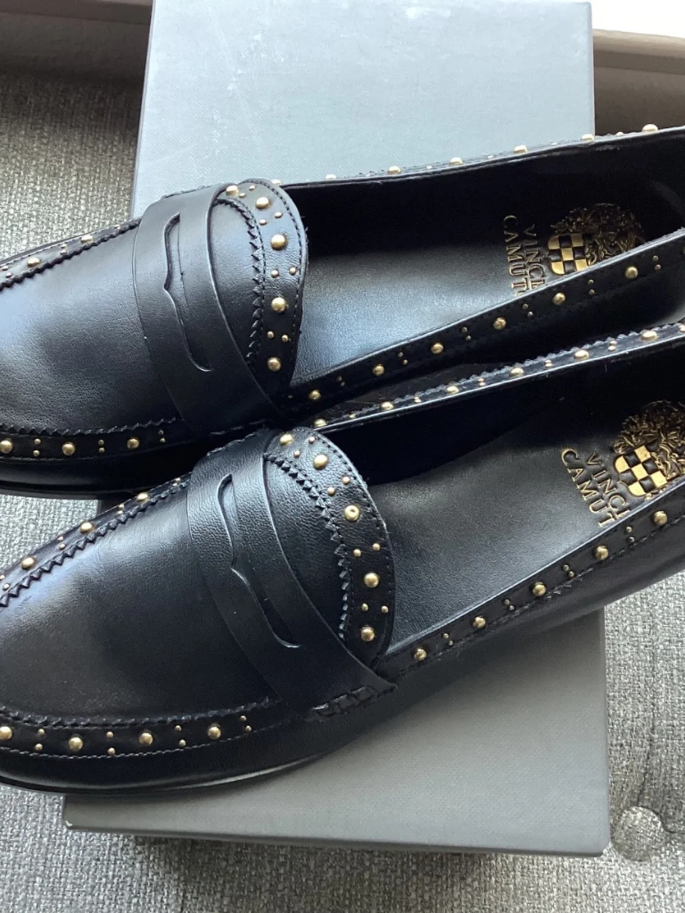 Vince Camuto Camdyn Studded Penny Loafer, size 8.5 - Picture 9 of 12